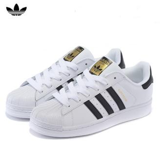 Bunda Store Sepatu Addas Superstar Sneaker Unisex - White Black  