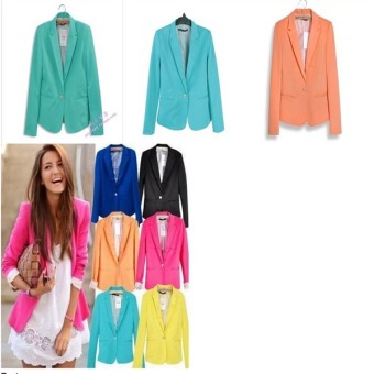 C075 Spring/Autumn Hot Women's Rose Clothes Cindy Color Suit Blazers Small Suit Jacket - intl  