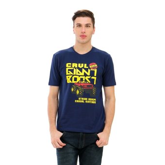 Carvil Giantcar-01 T-Shirt Pria - Navy  