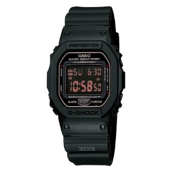 Casio G-Shock Digital Jam Tangan Pria - Hitam - Strap Karet - DW-5600MS-1  