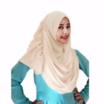 Cassanova Hijab Kerudung Semi Instan - Cream  