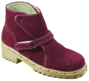 Cassico Ca 137 Sepatu Boots Wanita - Synthetic - Tpr Outsole - Modis Dan Keren - Maroon  