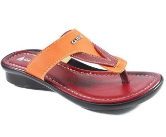 Cassico Ca 185 Sandal Flip-Flop Wanita - Synthetic - Tpr Outsole - Cantik Dan Modis - Orange  