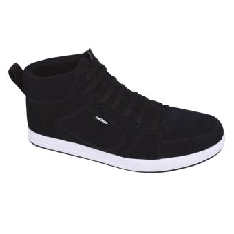 Catenzo Mr 760 Sepatu Sneaker Pria Casual Boots-Kulit-Tpr Outsole-Modis Dan Gaul (HITAM)  