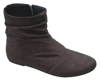 Catenzo Sepatu Casual Boots Wanita - Coklat  