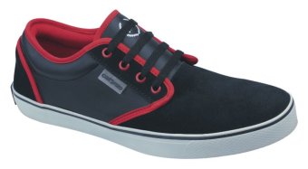 Catenzo Sepatu Kets - Casual Sneakers Mix - Hitam-Merah  