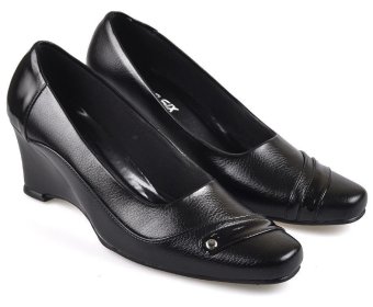CBR Six HNC 691 Sepatu Pantofel/ Moccasin/ Forma/ kerja Wanita - Elegan - Syntetic - Hitam  