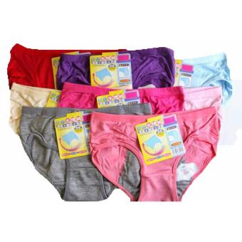 Celana Dalam Wanita Menstruasi ukuran Dewasa 1 Set (3pcs) Merah, Jambu, Hijaumuda  