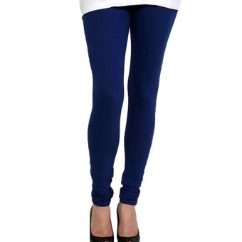 Celana Wanita Legging Polos Biru Dongker - Standar dan Jumbo  