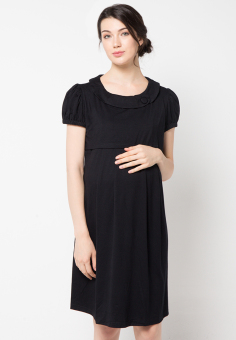 Chantilly Maternity/Nursing Rachelle Dress 56001-Black  