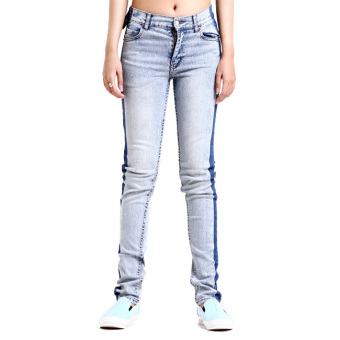 Cheap Monday Ladies Tight Jeans - Enlarged Blue  