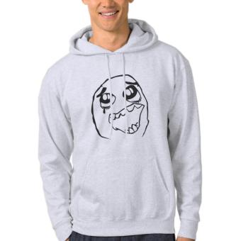 Clothing Online Hoodie Rage Comic 05 - Abu-abu  