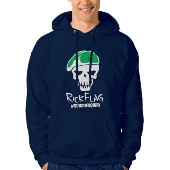 Clothing Online Hoodie Suicide Squad Rick Flag - Navy  