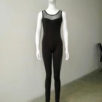 Clothingloves Slim Fit Cotton Blends Women's Jumpsuits(Black) - intl  