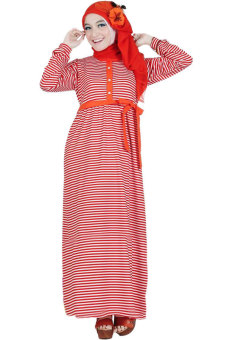 Clover Clothing Gamis Candy Stripes - Orange  