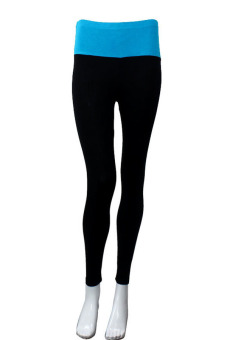 Comfort Modal Sports Fitness Clothes Yoga Tight Pants (Blue)  