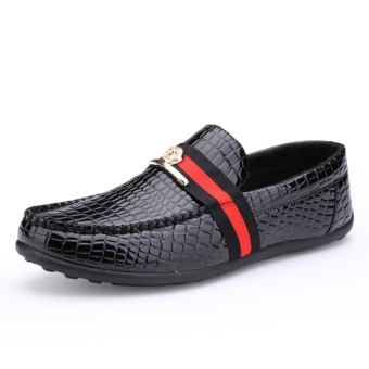 Comfortable Peas Shoes, Spring Men's Shoes, Comfortable Driving, Lazy Shoes(BLACK) - intl  