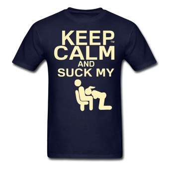 CONLEGO Creative Men's Keep Calm T-Shirts Navy  