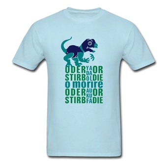 CONLEGO Creative Men's Oder Stirb T-Shirts Sky Blue  