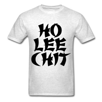 CONLEGO Custom Design Men's Ho Lee Chit T-Shirts Light Oxford  