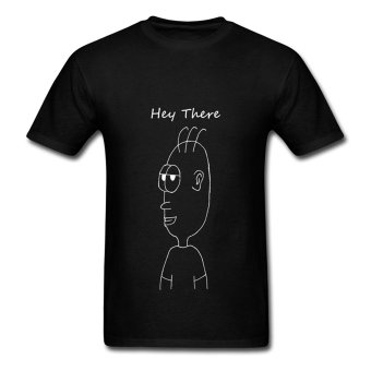 CONLEGO Funny Cotton Men's Hey There T-Shirts Black  