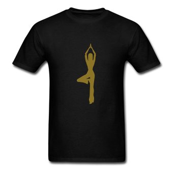 CONLEGO Men's Peace Yoga T-Shirts Black  