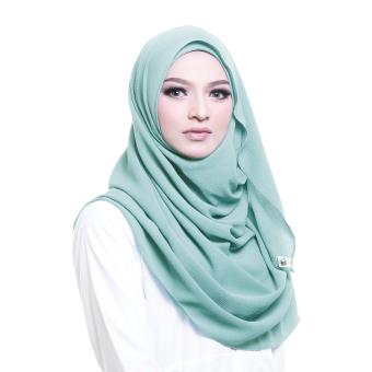 Cotton Bee Pashmina Instant Adelyn - Fern Green  