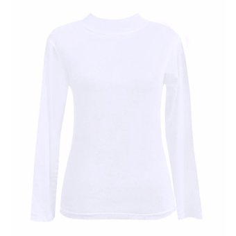 Cotton Heaven Manset Kaos Tangan Panjang Ada All Size & Big Size - Putih  