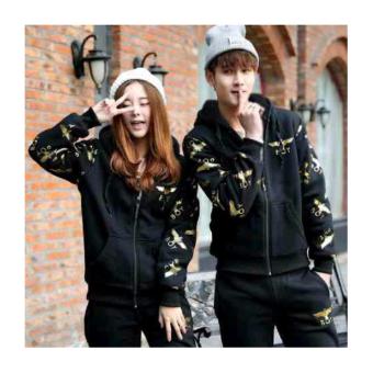 Couple Jaket Pasangan Boy Black _ azikra one store  