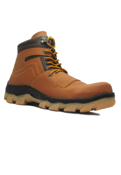 Cut Engineer Radial Safety Boots Iron Leather Brown  