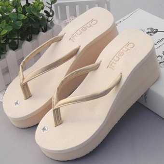 Cute 1x Pair Ladies Flip Flops PU White Sandals Thongs  