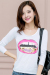 Cyber New Women's Long Sleeve O-Neck Sequined Cartoon Lip Pattern T-shirt Casual Blouse Slim Fitting Tops Sweatshirt ( White )  