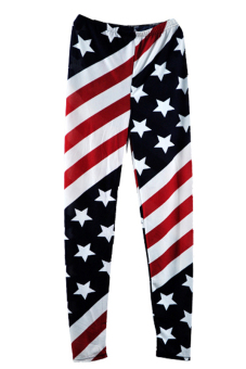 Cyber Women Stars and Stripes USA Full Length Ladies American Flag Leggings  
