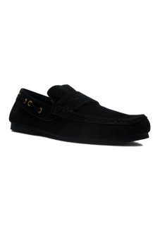 D-Island Shoes Slip On Mocasine Casual Loafers Black  