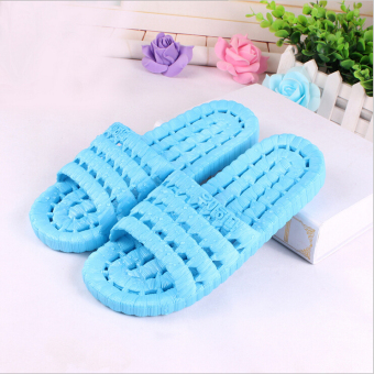 D91 Sky Blue Slip-On Sandals Slides House Shoes Women's Flip Flop Water Shower Slippers  