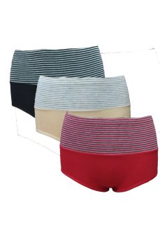 Daifona Ladies Panty 1390 (3pcs) Multicolour  