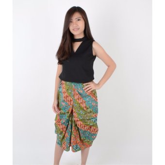 De Voile Batik Fashion Wanita Modern Kalista FS Pants (Green)  