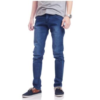DEcTionS Celana Jeans Kick Panjang Pria - Biru Wash  