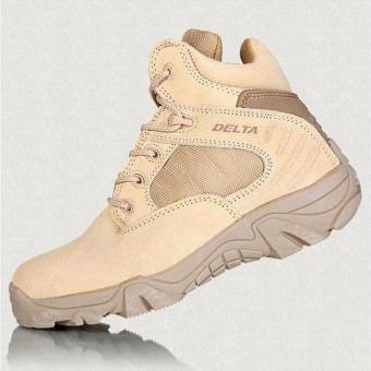 Delta Sepatu Army Tracking Shoes Tactical Pendek - Coklat_azikradistro  