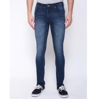 DocDenim Man Jeans BELLSON Slim Fit - Biru  
