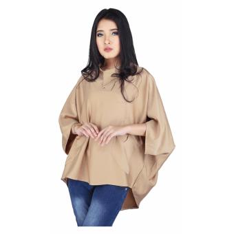 Dress Wanita Raindoz RNG 033 Coklat Saten  