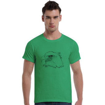 Eagle Cotton Soft Men Short Sleeve T-Shirt (Olive)   