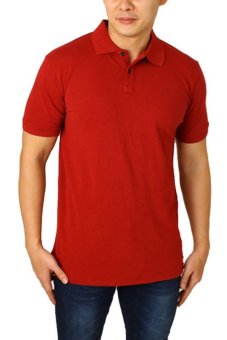 Edberth Shop Kaos Polo Pria - Merah  
