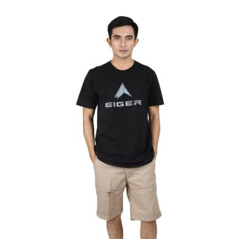 Eiger T Shirt Dot Matrix - Hitam  