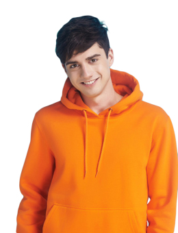 EOZY Trendy Men's Solid Color Pullover Hoodies Windbreaker Korean Style All-match Male Leisure Casual Outerwear Coat Tops (Orange) - intl  