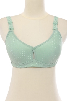 Eve Maternity Bra Menyusui -Nursing Bra - LBH086 - Polkadot Hijau  