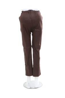 Eve Maternity Celana Panjang Ibu Hamil - Maternity Pants LCP027B Katun Coklat Tua  