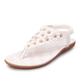Fashion Flat Sandals for Wowen-White - Intl  