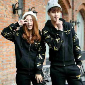 FASHION FLOWER-JAKET COUPLE BOY-BLACK  