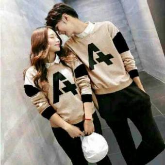 FASHION FLOWER-SWEATER COUPLE A LP-MOCCA  